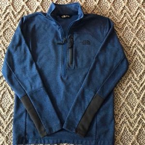The North Face Blue 1/2 zip